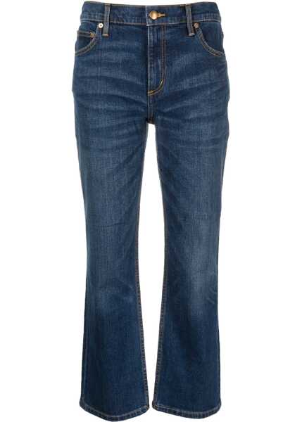 Blugi drepti Tory Burch High Waist Wide Leg Jeans 21Cm Blue Femei (BM 19329029) 1