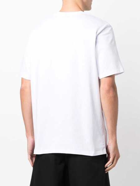 Tricouri MSGM Cotton T-Shirt WHITE Barbati (BM 19329119) 4