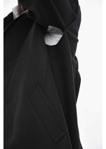 Paltoane Rier Virgin Wool Loden Coat With Hidden Buttoning Black Barbati (BM 19329161) 3