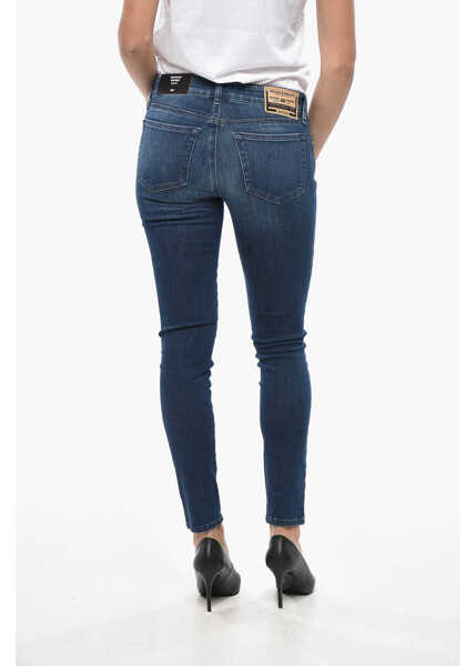 Blugi skinny Diesel Super Skinny Fit Slandy Denims With Belt Loops 12Cm Black Femei (BM 19329179) 2