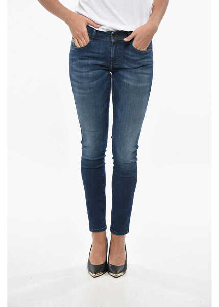 Blugi skinny Diesel Super Skinny Fit Slandy Denims With Belt Loops 12Cm Black Femei (BM 19329179) 1