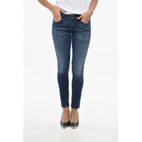 Blugi skinny Super Skinny Fit Slandy Denims With Belt Loops 12Cm Femei