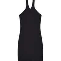 Rochii scurte Ribbed Cotton Blend Minidress With Zipped Detail Femei