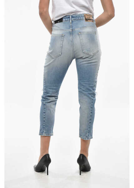 Blugi skinny Diesel Light Washed D-Fayza Distressed Denims 14Cm Light Blue Femei (BM 19329191) 2