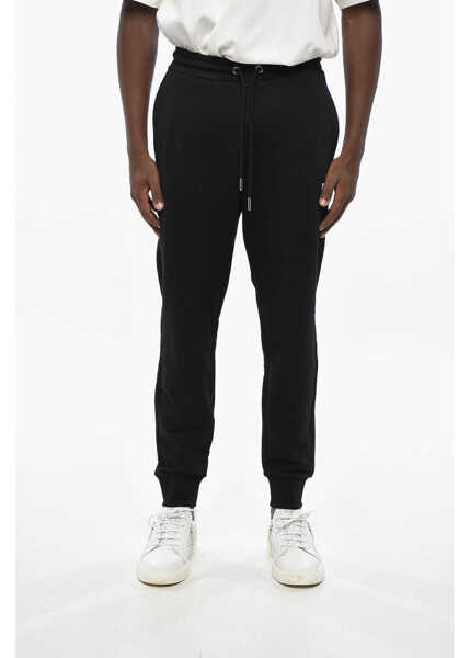 Pantaloni de trening Diesel Brushed Cotton Tary Sweatpants With Cuffs Black Barbati (BM 19329200) 1