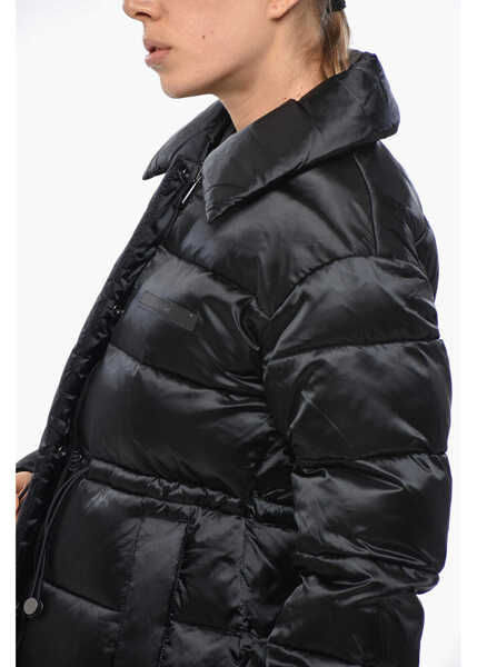 Jachete Calvin Klein Quilted Jacket With Drawstringed Waist Black Femei (BM 19329203) 2