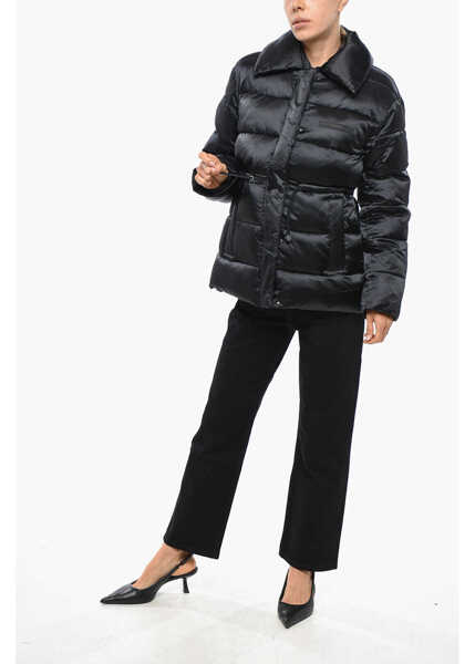 Jachete Calvin Klein Quilted Jacket With Drawstringed Waist Black Femei (BM 19329203) 4