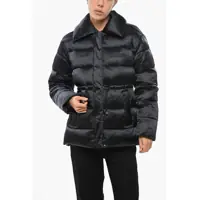 Jachete Quilted Jacket With Drawstringed Waist Femei