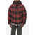 Woolrich Buffalo Checked Down Jacket With Hood Red
