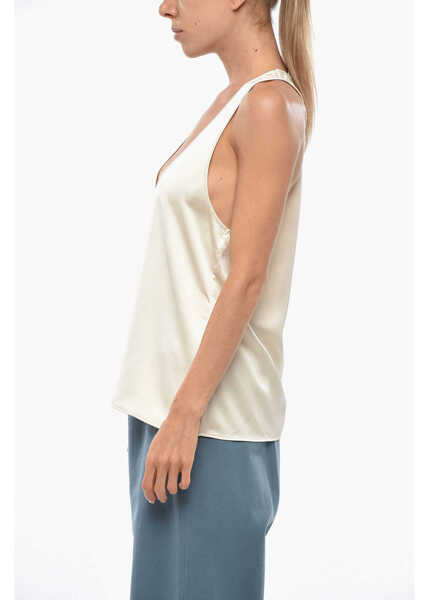 Bluze THE ANDAMANE Satin Pura Top Beige Femei (BM 19329218) 2