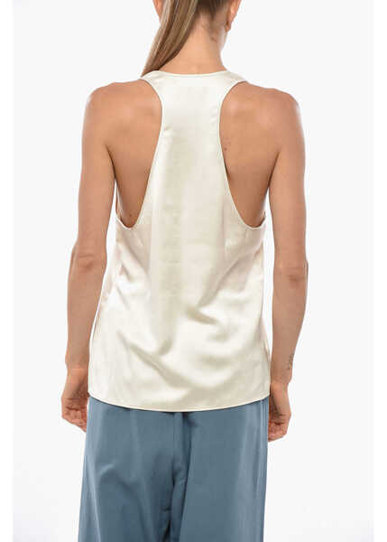 Bluze THE ANDAMANE Satin Pura Top Beige Femei (BM 19329218) 3