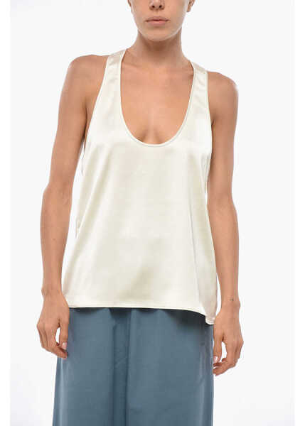 Bluze THE ANDAMANE Satin Pura Top Beige Femei (BM 19329218) 1