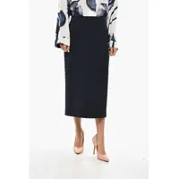 Fuste lungi Wool Pencil Skirt With Back Zip Femei