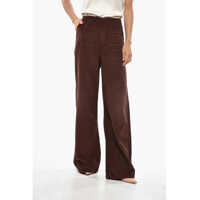 Pantaloni office Corduroy Pants With Hidden Closure Femei