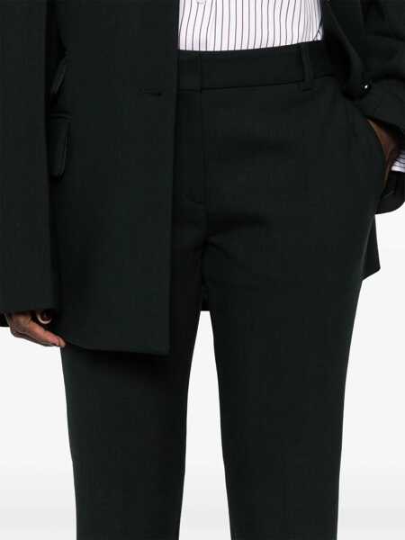 Pantaloni casual TOTME Wool Blend Slim Fit Pants With Concealed Closure Black Femei (BM 19329239) 5