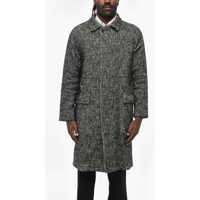 Paltoane Half-Lined Melange Fabric Coat With Flap Pockets Barbati