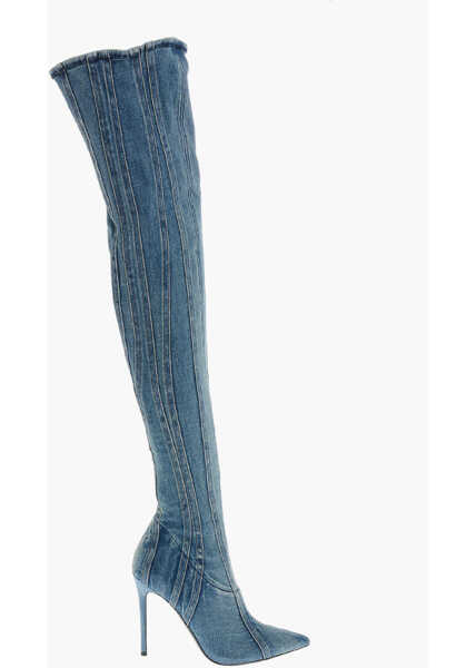 Botine Diesel Denim D-Yucca Boots With Point Toe 11,5Cm Blue Femei (BM 19329359) 3