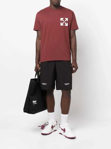 Pantaloni scurti Off-White Nylon Off Quote Shorts With Elastic Waistband Black Barbati (BM 19329365) 2