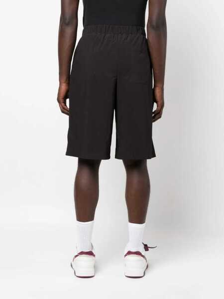Pantaloni scurti Off-White Nylon Off Quote Shorts With Elastic Waistband Black Barbati (BM 19329365) 4