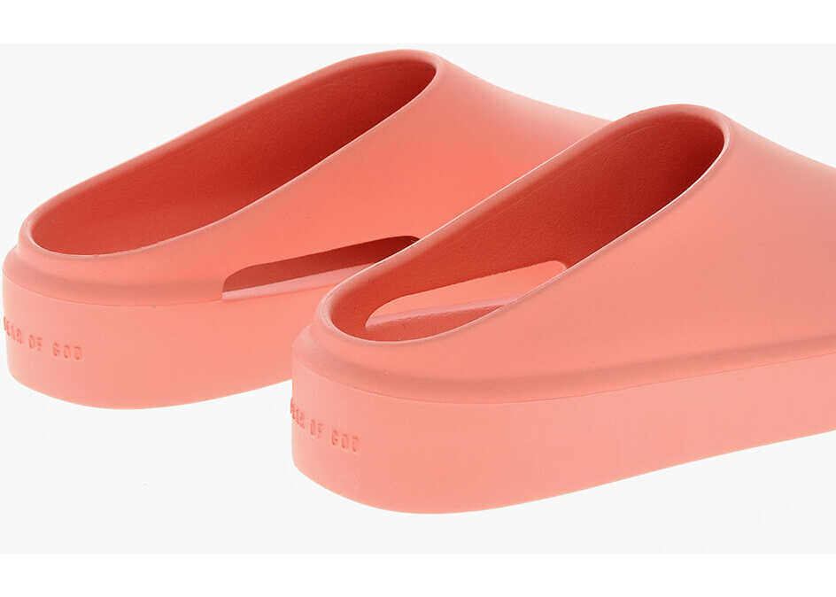 Sandale fara toc FEAR OF GOD Solid Color Rubber Slippers Orange Fete (BM 19329380) 2