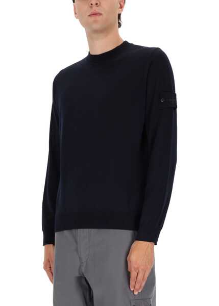 Pulovere Stone Island Wool Sweater BLUE Barbati (BM 19329452) 4