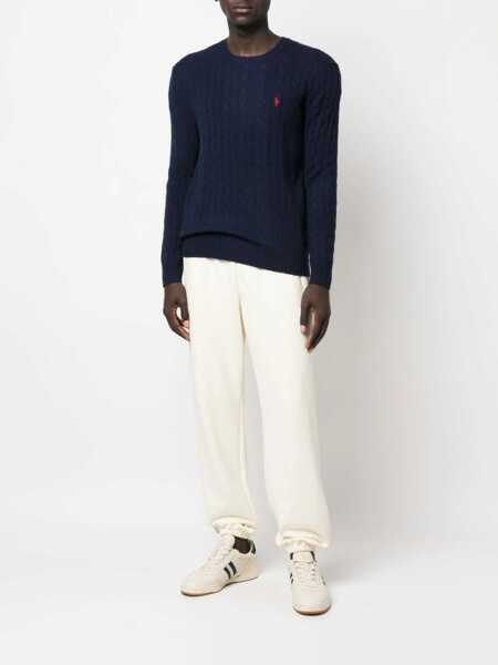Pulovere Ralph Lauren Wool And Cashmere Cable Knit Sweater BLUE Barbati (BM 19329476) 2