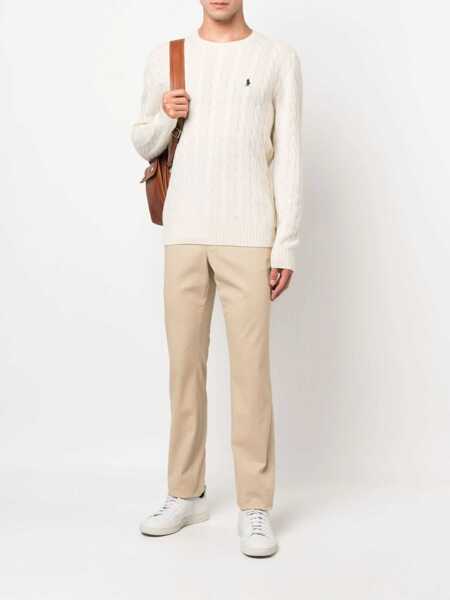 Pulovere Ralph Lauren Wool And Cashmere Cable Knit Sweater IVORY Barbati (BM 19329485) 2