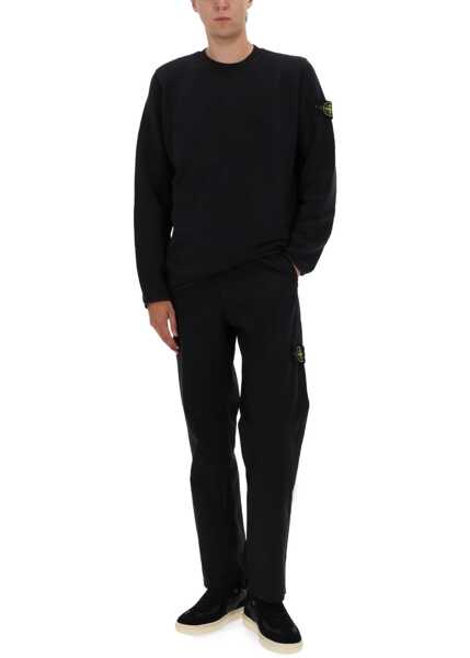 Bluze de trening Stone Island Cotton Sweatshirt BLACK Barbati (BM 19329500) 2