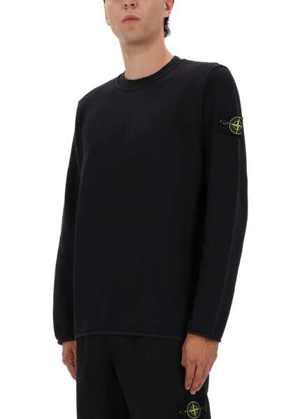 Bluze de trening Stone Island Cotton Sweatshirt BLACK Barbati (BM 19329500) 4