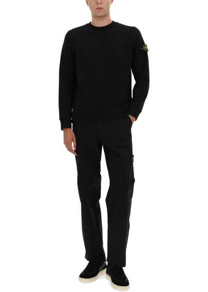 Bluze de trening Stone Island Cotton Sweatshirt BLACK Barbati (BM 19329506) 2