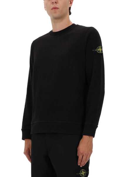 Bluze de trening Stone Island Cotton Sweatshirt BLACK Barbati (BM 19329506) 4