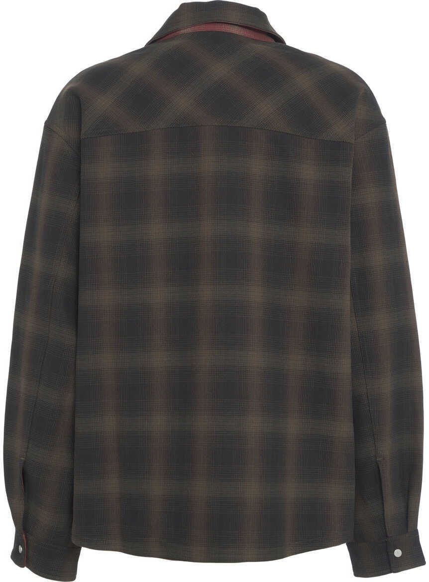 Jachete REPRESENT Check overshirt Black Barbati (BM 19329581) 3