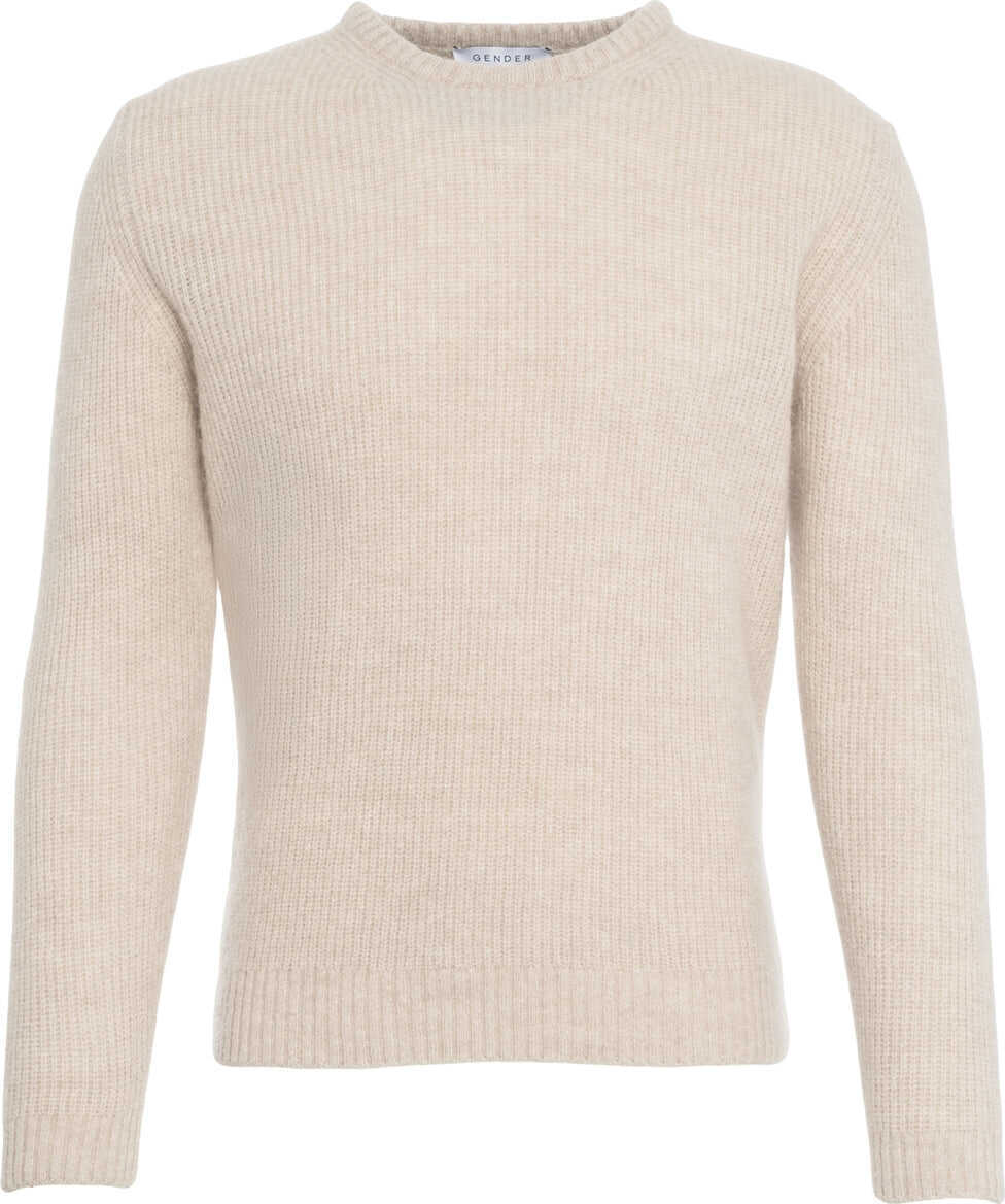 Pulovere Gender Ribbed knit sweater Beige Barbati (BM 19329587) 2