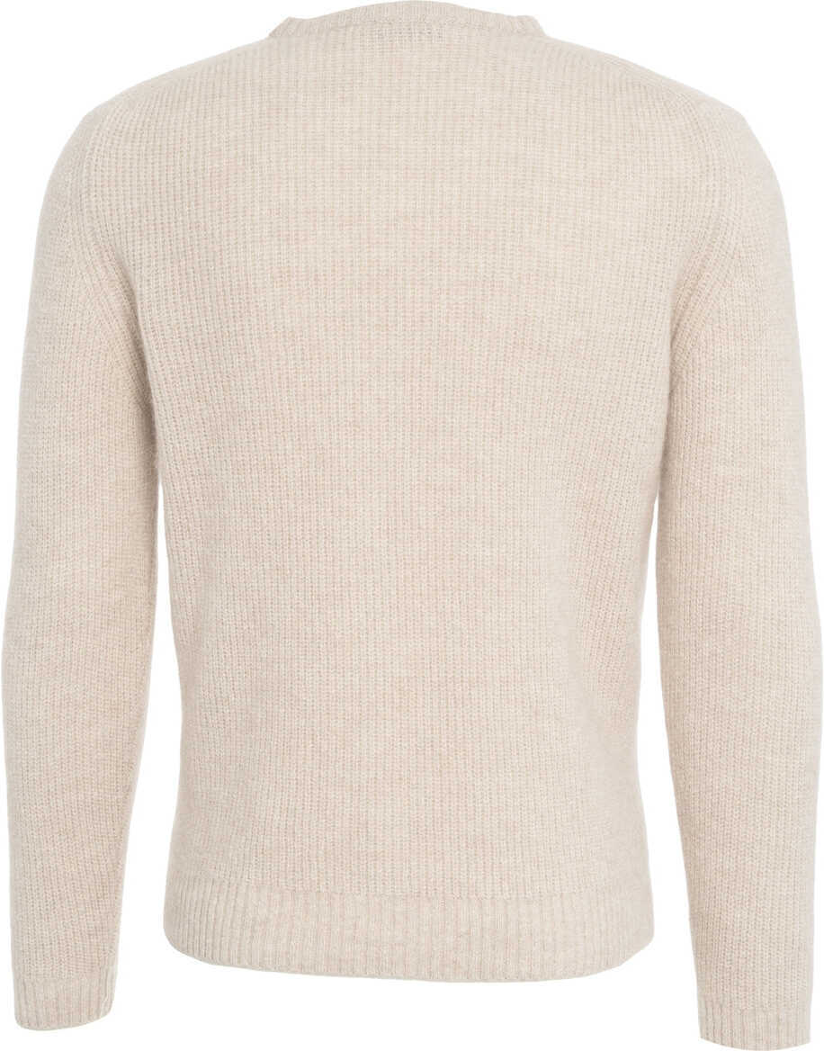 Pulovere Gender Ribbed knit sweater Beige Barbati (BM 19329587) 3