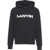 Lanvin Hoodie with logo lettering Black