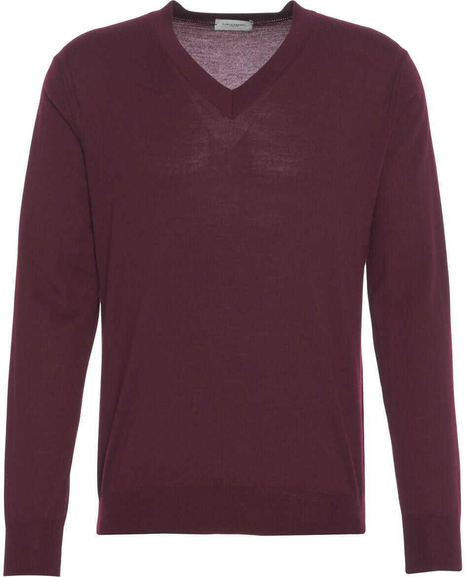 Pulovere Paolo Pecora V-neck sweater Red Barbati (BM 19329608) 2
