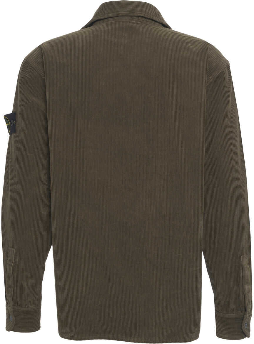 Jachete Stone Island Corduroy Overshirt Olive Barbati (BM 19329614) 3