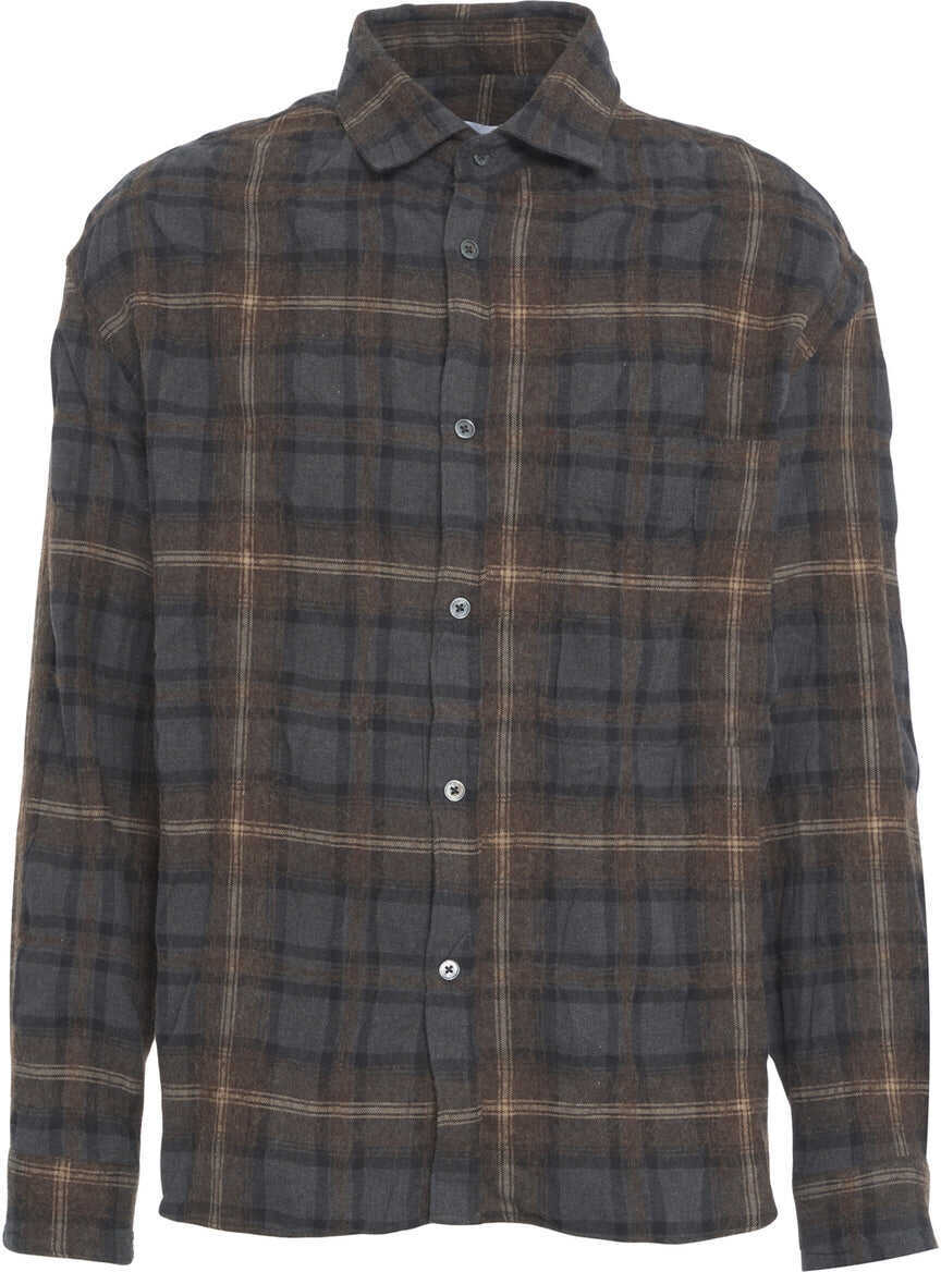 Camasi office Robert Friedman Shirt with plaid pattern Grey Barbati (BM 19329629) 2