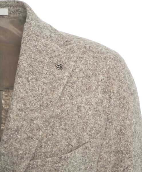 Sacouri Tagliatore Virgin wool blazer Beige Barbati (BM 19329683) 4