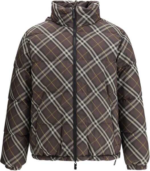 Geci de iarna Burberry Reversible Check Snowdon Puffer Jacket TRUFFLE IP CHECK Barbati (BM 19329746) 1