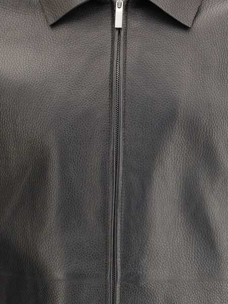 Jachete Ferragamo Deerskin Blouson BLACK Barbati (BM 19329755) 3