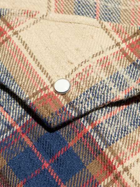 Camasi casual DSQUARED2 Cotton Farmer Shirt BEIGE/MIX BROWN Barbati (BM 19329758) 5