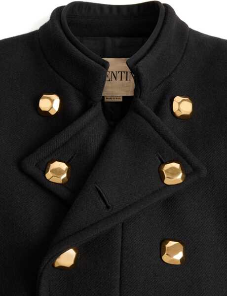 Paltoane Valentino Garavani Double-breasted wool double Coat NERO Barbati (BM 19329770) 5