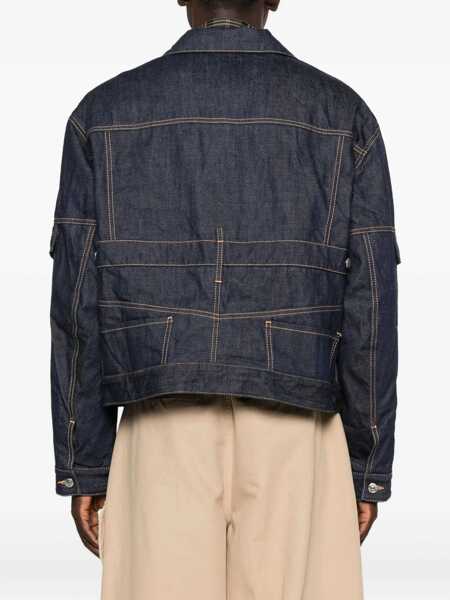 Jachete DSQUARED2 Cargo Denim Jacket NAVY BLUE Barbati (BM 19329803) 4