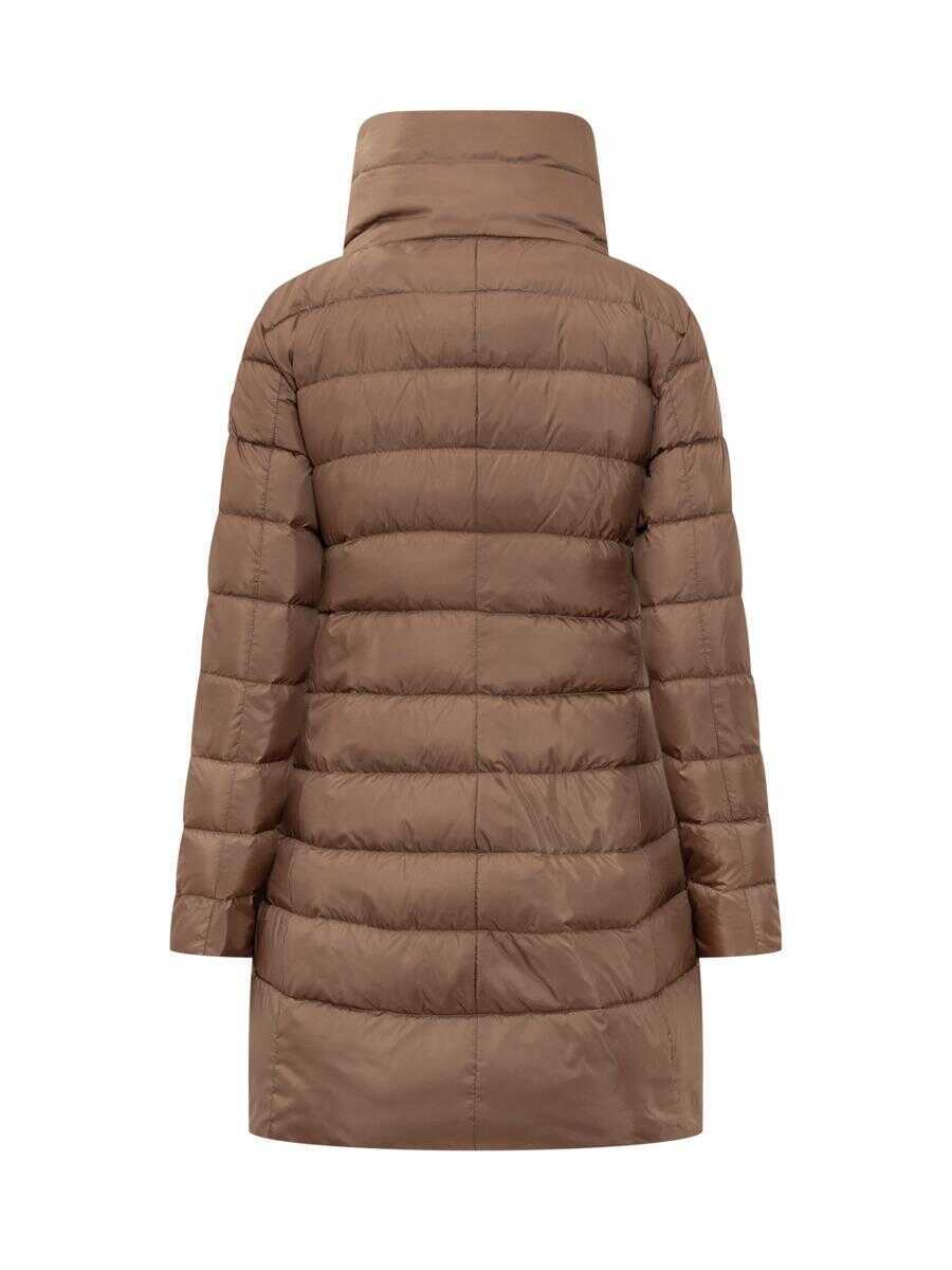 Geci de iarna Peuterey Peuterey Peuterey Brown Down Jacket With High Collar BROWN Femei (BM 19329930) 2