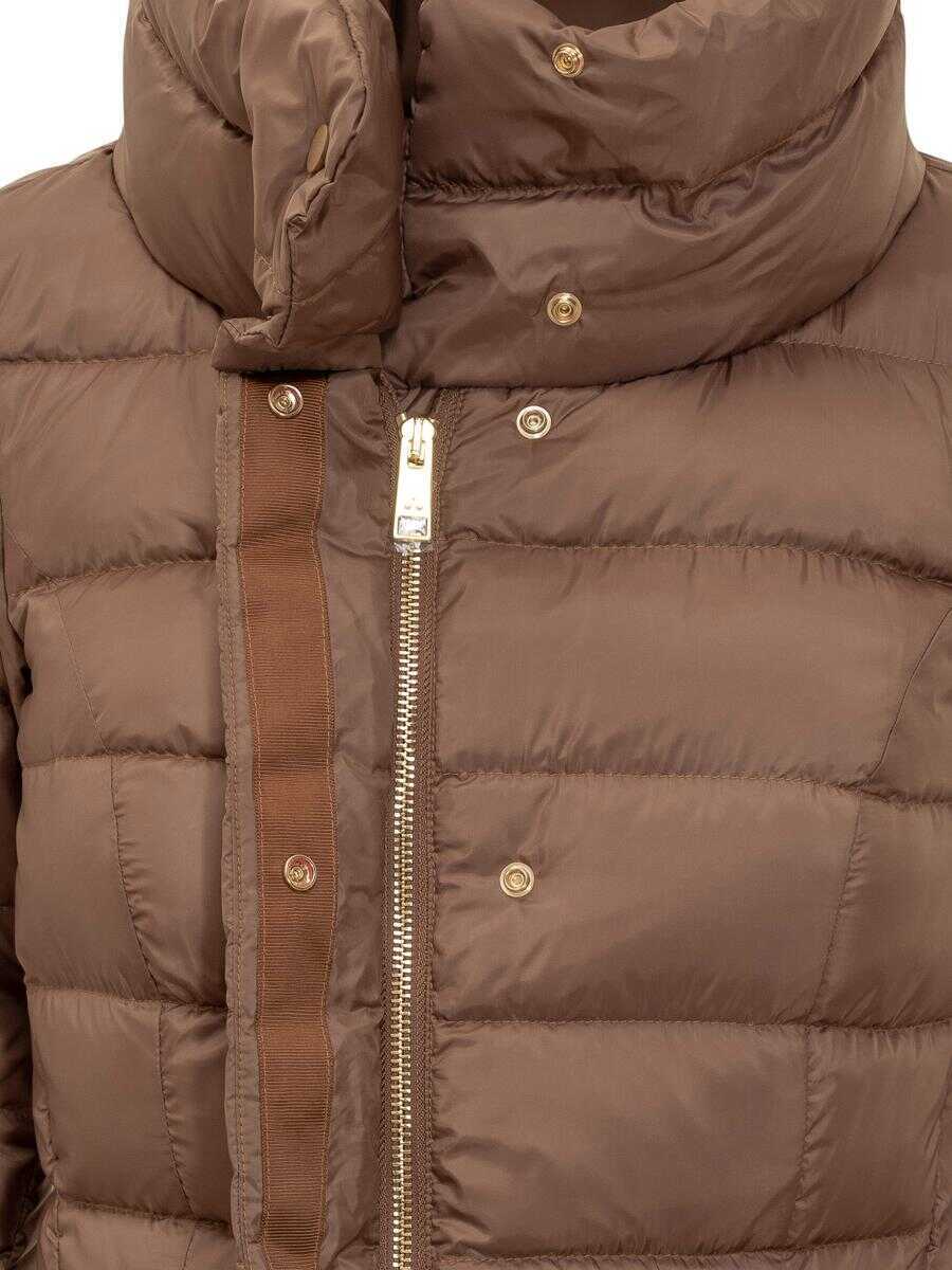 Geci de iarna Peuterey Peuterey Peuterey Brown Down Jacket With High Collar BROWN Femei (BM 19329930) 4