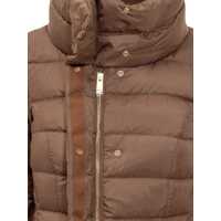 Geci de iarna Dama - Geci de iarna Peuterey Peuterey Peuterey Brown Down Jacket With High Collar BROWN Femei (BM 19329930) - B-mall.ro
