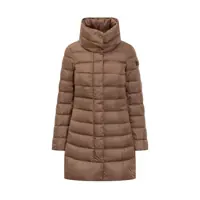 Geci de iarna Peuterey Peuterey Brown Down Jacket With High Collar Femei