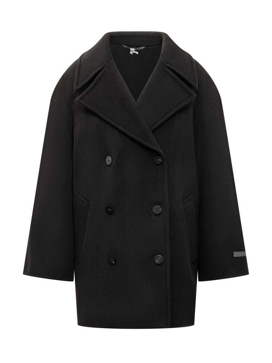 Paltoane DUNO Duno Duno Oversized Double-Breasted Coat Black Black Femei (BM 19329936) 1