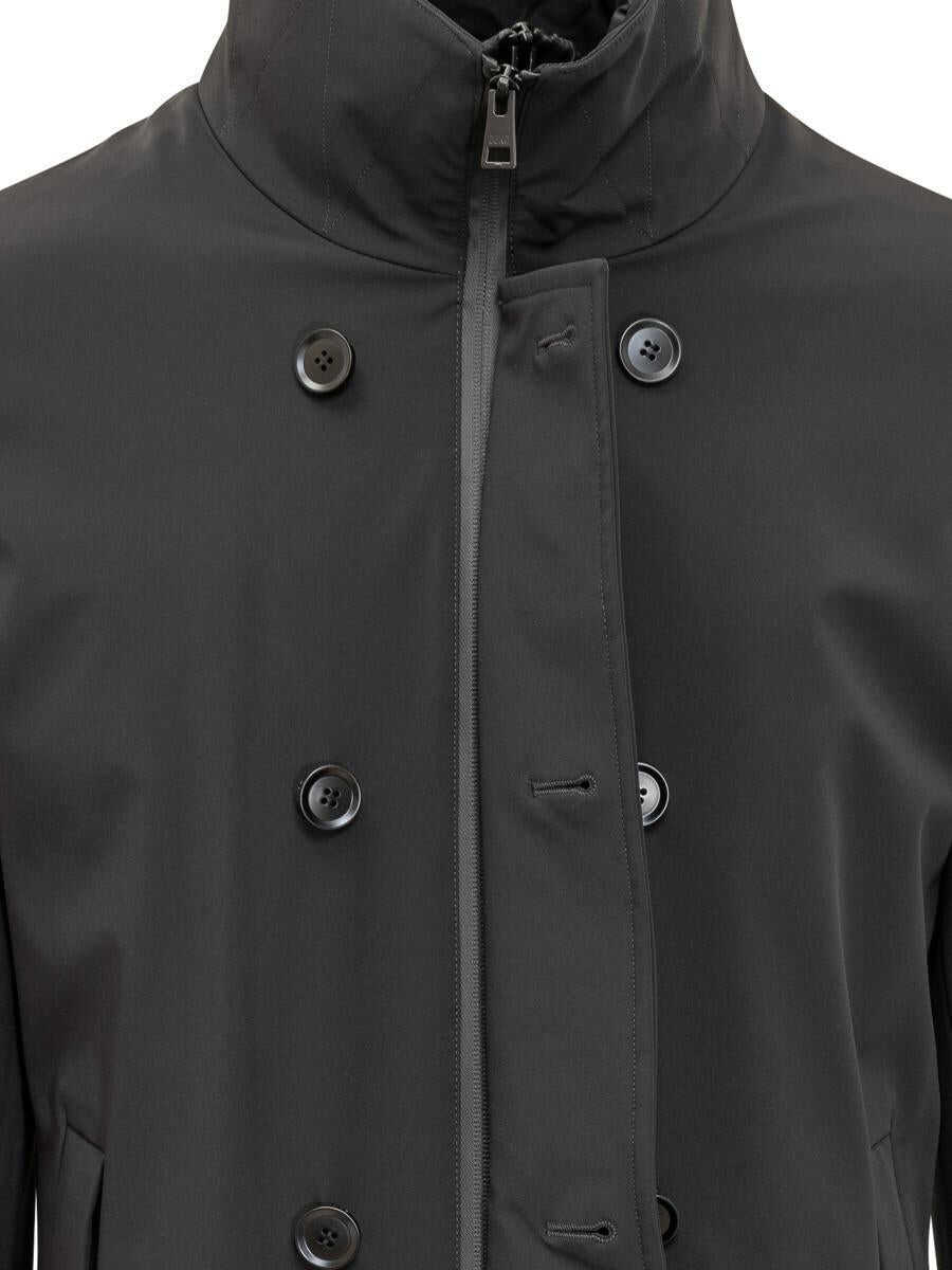 Sacouri DUNO Duno Duno Double-Breasted Jacket Black Waterproof Black Barbati (BM 19329942) 4
